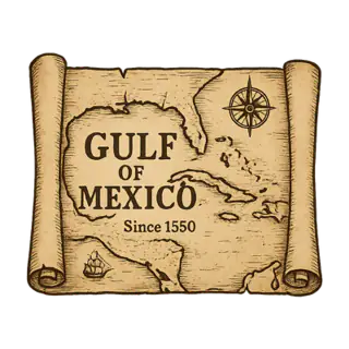 Artwork for Gulf of Mexico (Since 1550) – Men's/Unisex T-Shirt