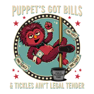 Artwork for Puppet's Got Bills – Men's/Unisex T-Shirt