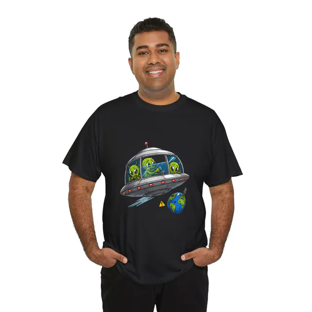 Bad Side of the Galaxy – Men's/Unisex T-Shirt worn on a model