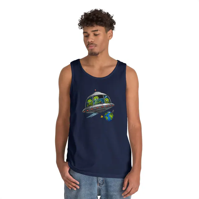 Bad Side of the Galaxy – Tank Top worn on a model