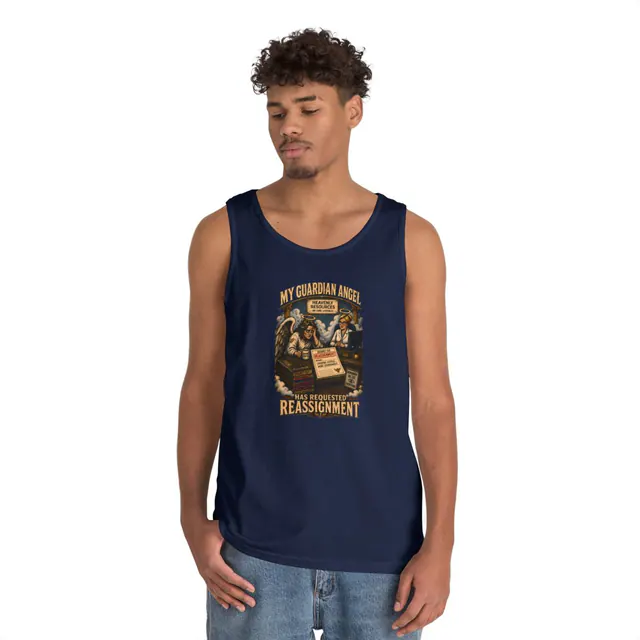 Divine Reassignment – Tank Top worn on a model