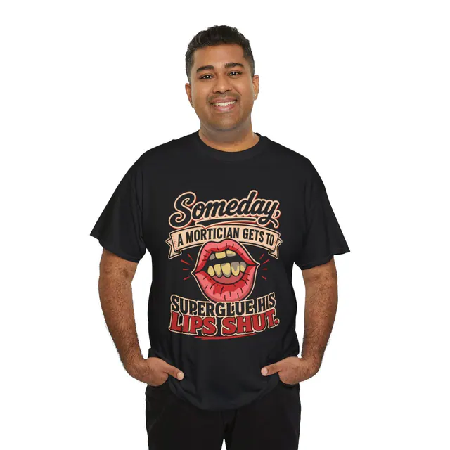 Executive Adhesive – Men's/Unisex T-Shirt worn on a model