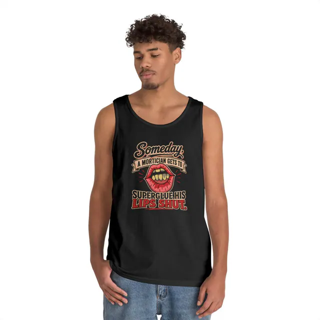 Executive Adhesive – Tank Top worn on a model