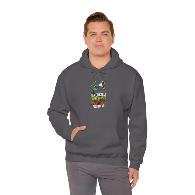 Genetic Liability – Hoodie worn on a model
