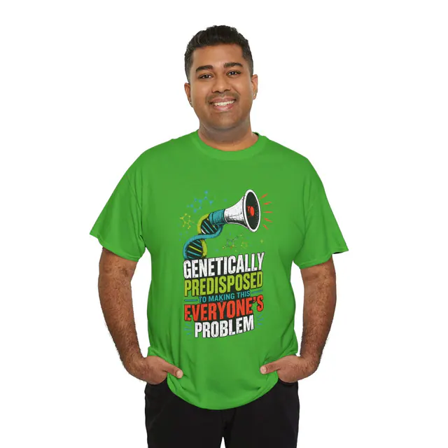 Genetic Liability – Men's/Unisex T-Shirt worn on a model