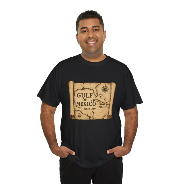Gulf of Mexico (Since 1550) – Men's/Unisex T-Shirt worn on a model