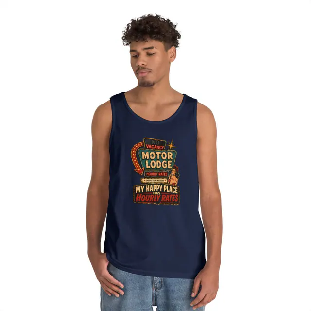 Hourly Happiness – Tank Top worn on a model