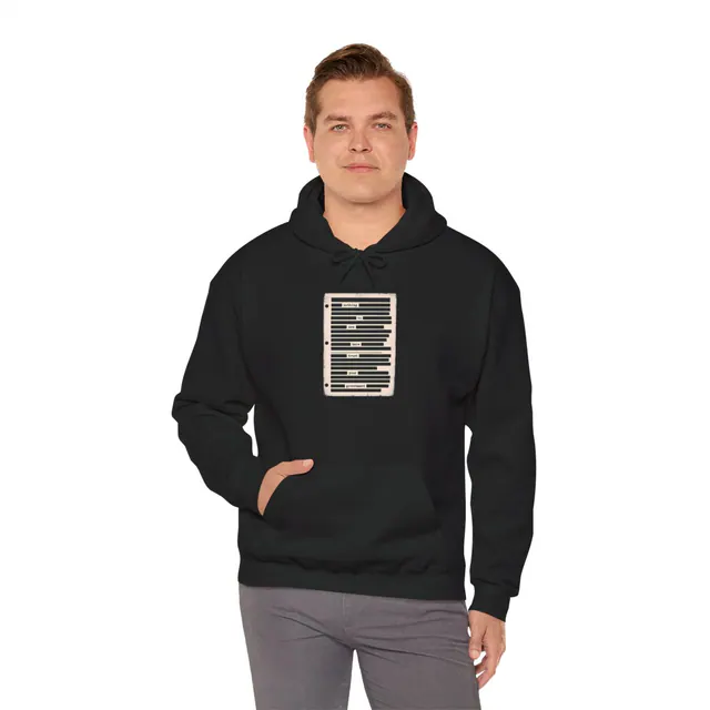 Redacted Files – Hoodie worn on a model