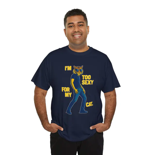 Too Sexy - Men's/Unisex T-Shirt worn on a model